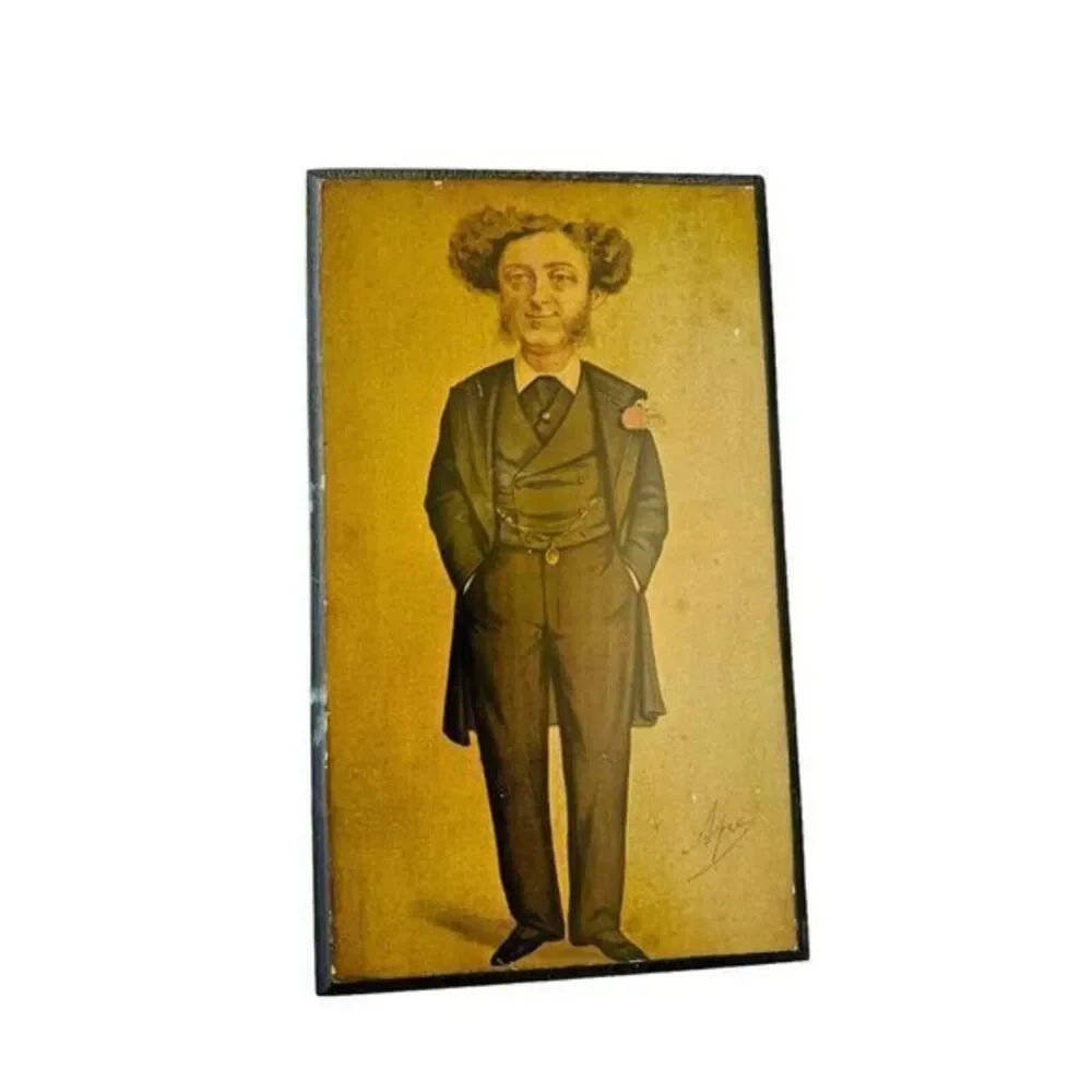 Vintage Wood Wall Plaque Of Albert Grant By Fine‎ Art Press See Photos 10.75